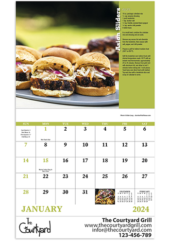 Good Value Grilling Stapled Calendar | X30339