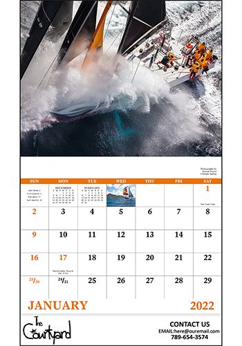 Good Value Sailing Stapled Calendars |X30237