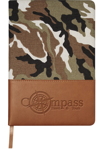 Hard Cover Camo Canvas Journals