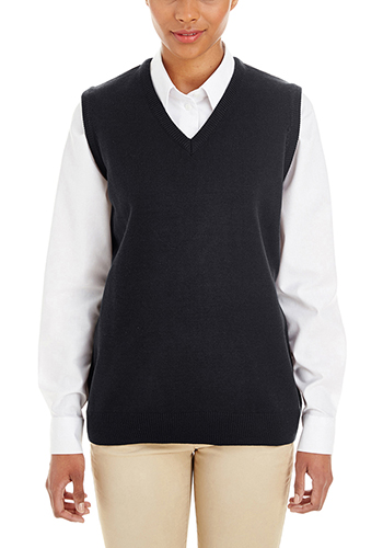 Harriton Ladies Pilbloc V-Neck Sweater Vests | M415W