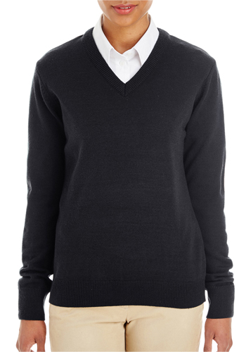 Harriton Ladies Pilbloc V-Neck Sweaters | M420W