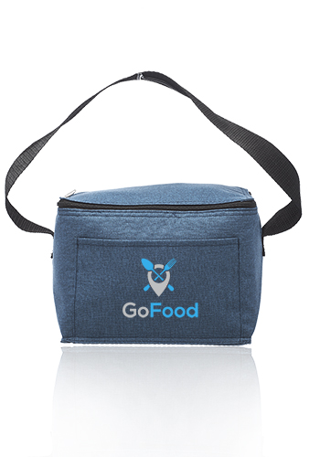 Customized 6 Pack Insulated Heathered Lunch Bags