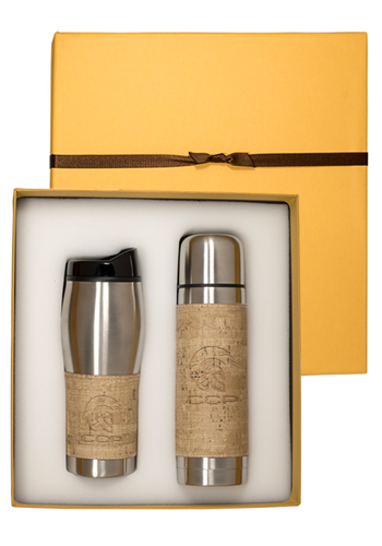 Casablanca™ Stainless Steel Thermos & Tumbler Gift Set |PLLG9370