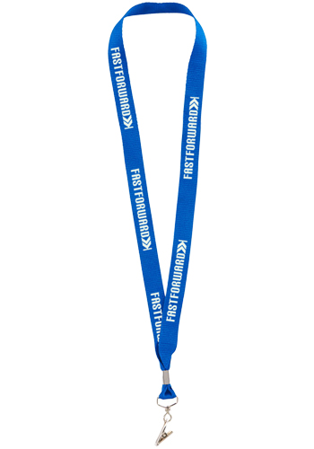 Custom Lanyard with Bulldog Clips | SM2428 - DiscountMugs