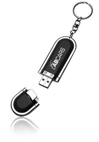 Leather 32GB USB Flash Drives Keychains | USB03232GB