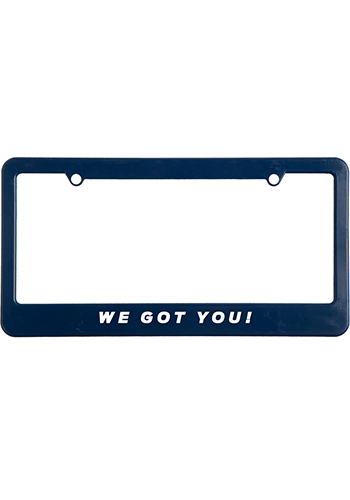 Custom License Plate Frames with Straight Tops