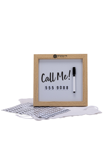 Magnetic Letter White Board with Wood Frame | SUTGIOTTO