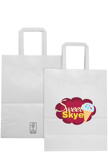 Medium White FSC Paper Bag