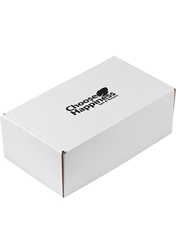 Medium White Matte Corrugated Mailer Box | HCBOXWSPM