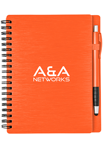 Promotional Mercury Notebook Set with Matching Stylus Pen
