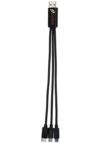Metallic 3-in-1 Charging Cable