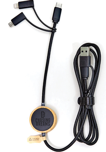 Moria 5-in-1 Bamboo Power Charging Cable | EV16K35