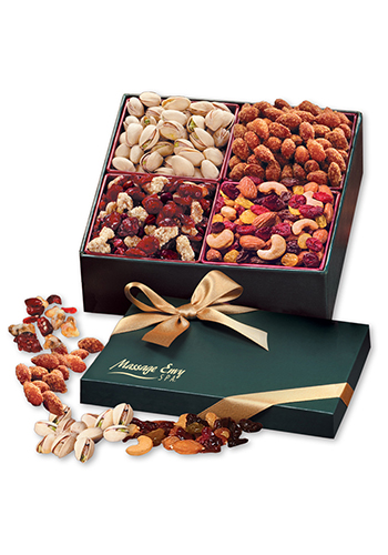 Nutritious Snack Mix Assortment in  Green Gift Box | MRGN951