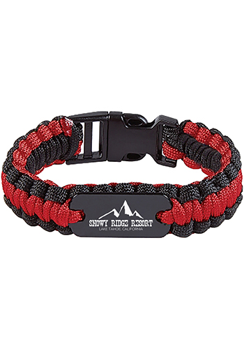 Paracord Bracelet with Metal Plate | X20562