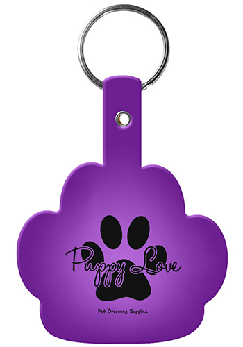 Promotional Paw Flexible Key Tags