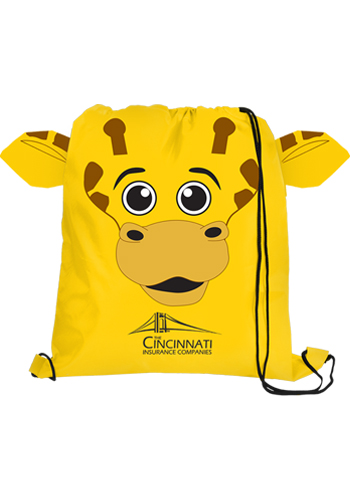 Customized Paws N Claws Kids Drawstring Backpack