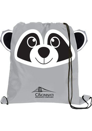 Personalized Paws N Claws Kids Drawstring Backpack