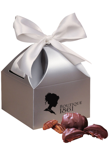 Pecan Turtles in Silver Gift Box | MRSCT123