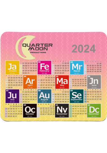 Periodic Table Calendar Mouse Pads | MPCAL5