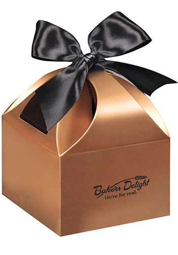 2.4 oz. Chocolate Dipped Pretzels in Copper Gift Box | MRCCT115