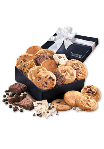 Gourmet Cookie & Brownie Assortment in Navy Gift Box | MRNV978