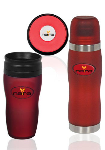 16 oz. Soft Touch Thermos, Coaster, and Tumbler Sets | X10259