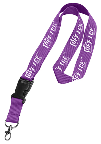 Personalized Polyester Lanyards with Detachable Buckle Release