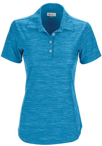 Women's Greg Norman Play Dry® Heather Solid Polo | VAWNS9K478