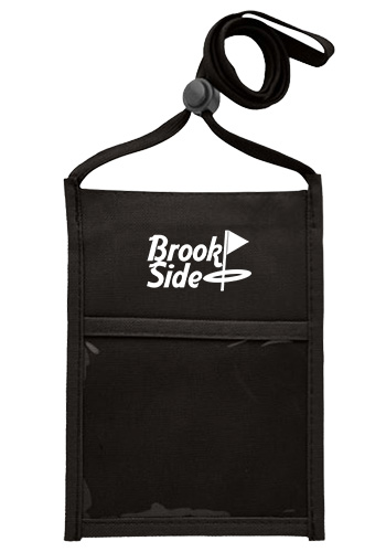 Premium Double Window Pouch Polyester Neck Wallet