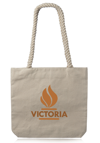 Customized Pristine Cove Canvas Tote with Rope Handles