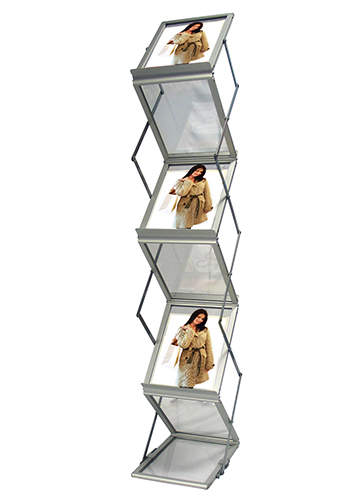 #SHD230005 - Promo 4 Tiered 2-Sided Acrylic Z Literature Display