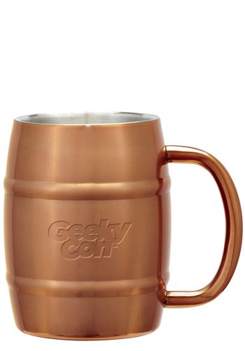 14 oz. Stainless Steel Moscow Mule Barrel Mugs | X20092