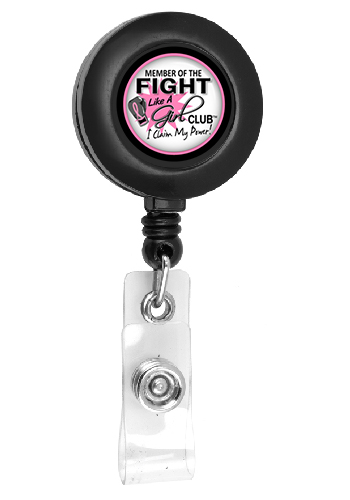 30 in. Cord Round Retractable Full Color Badge Reel with Metal Slip Clip | IVRBR
