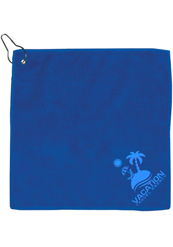 Personalized 300GSM Microfiber Golf Towel with Metal Grommet and Clip