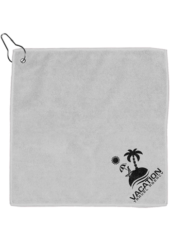 300GSM Microfiber Golf Towel with Metal Grommet and Clip | IV5130