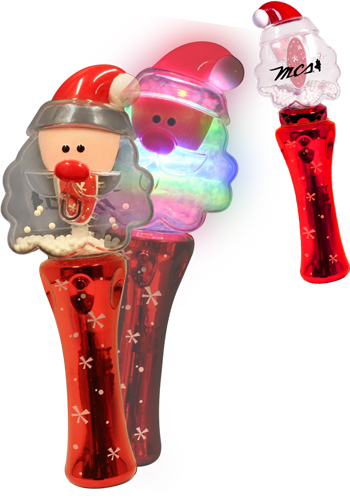 7.5 in. LED Santa Spinner Wands | WCLIT089