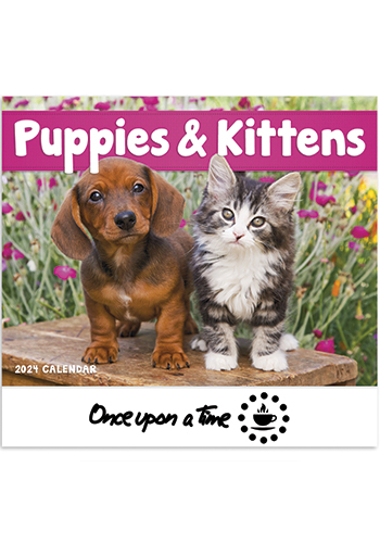Puppies and Kittens - Stapled Calendars | X30195