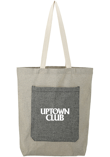 Recycled Cotton Pocket Tote Bag | SM7227