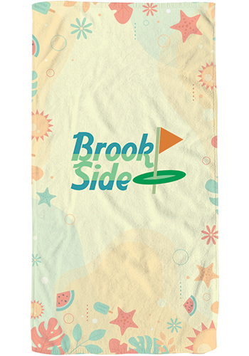 30" x 60" Recycled Polyester Dye Sublimated Beach Towel
