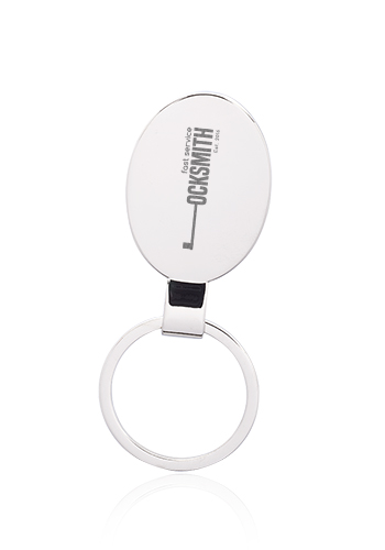 Reflection Oval Metal Keychains | KEY167