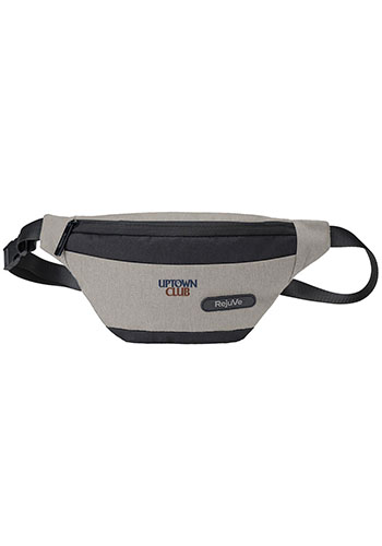 RejuVe® Recycled MILANO Modern Two-Tone Waist Fanny Pack