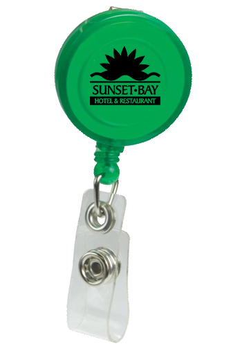 Retractable Round Badge Holders with Alligator Clip | CPSBH108
