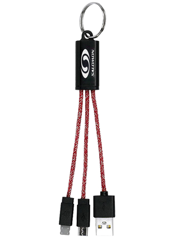 Ridge 2-In-1 Charging Cable Keychains | ASCPP4301