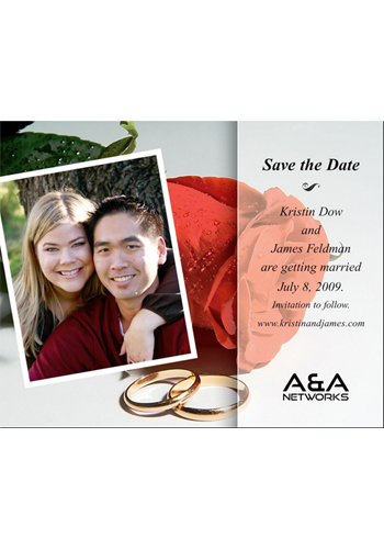 Rose with Photo Save the Date Magnets | MGS2170AA