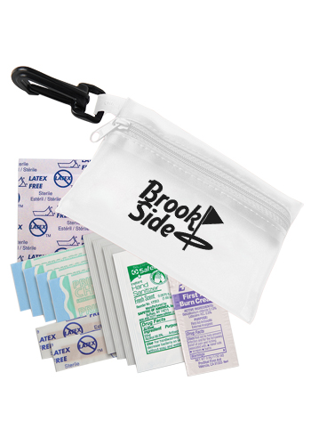 Personalized Safescape First Aid Kits with Clip