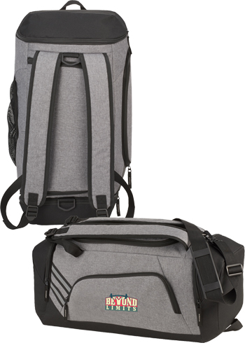Wholesale Sebring Convertible Graphite Duffel Bag