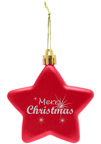 Personalized Shatter Resistant Flat Star Ornaments | IL1792 - DiscountMugs