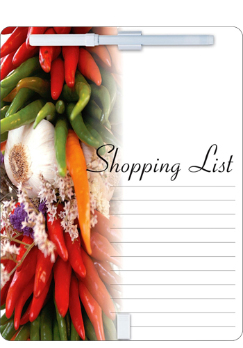 Shopping List Dry Erase Board w Magnet (8 1/2