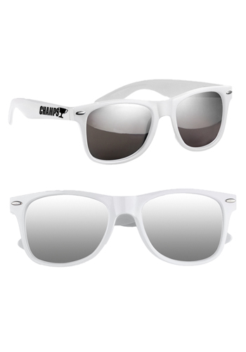 Silver Mirrored Malibu Sunglasses
