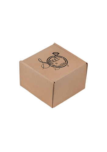 Small Matte Corrugated Kraft Paper Mailer Box | HCBOXKSPS
